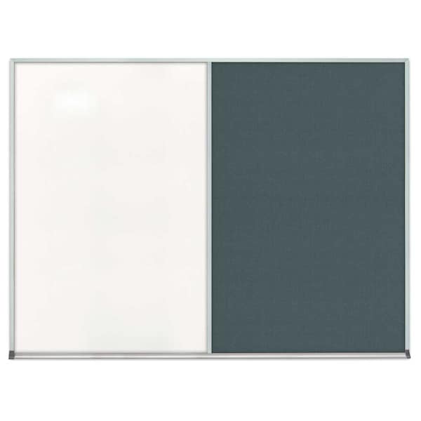 Single Door Radius Corkboard, 24"x36", Bla, UV7001RC-BLACK-CORK